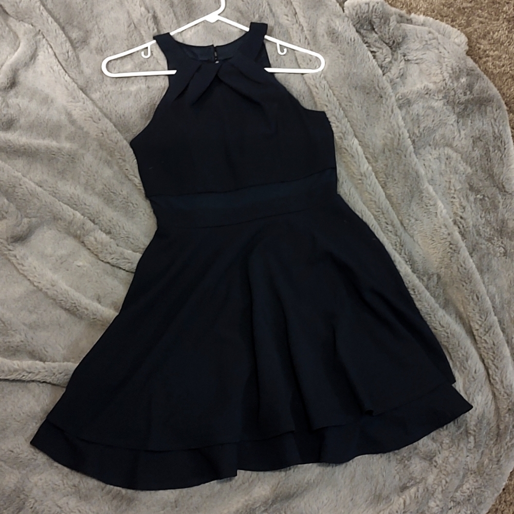 Navy blue cocktail dress